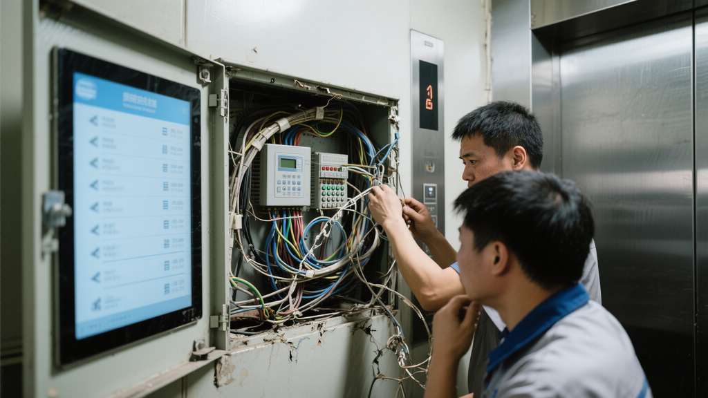 电梯多媒体屏不显示到达楼层的原因