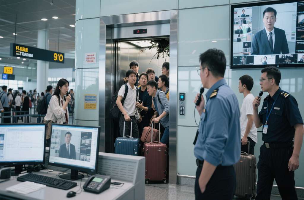 w66给利老牌电梯五方对讲系统：机场垂直交通的安全守护者