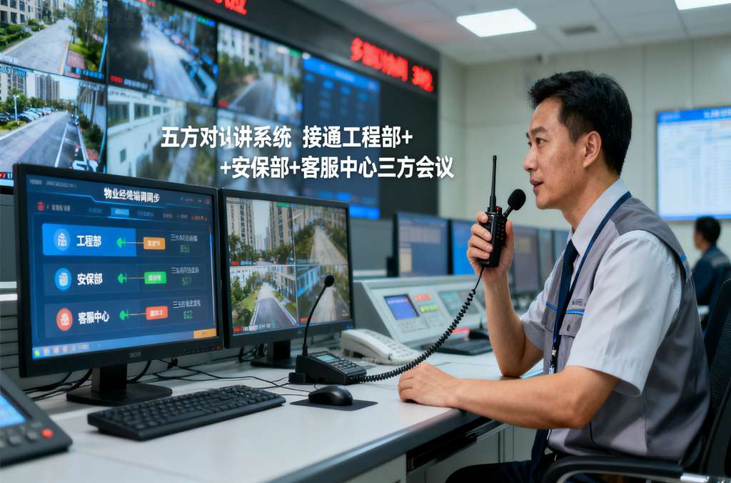 w66给利老牌五方对讲，让楼宇管理 “声” 效翻倍