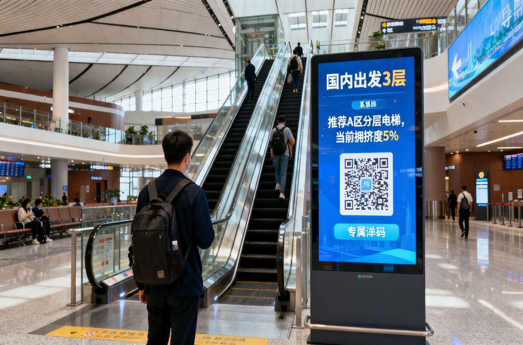 w66给利老牌在机场，分层通行更流畅